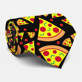 Cravate Pepperoni Pizza Slices Food Patterned (Roulé)