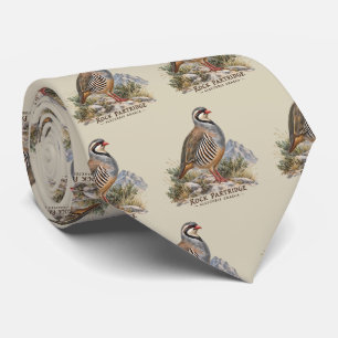Cravate Perdrix bartavelle ,Alectoris Graeca Oiseaux de Ch