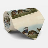 Cravate Perdrix en peluche et à pattes épaisses - Audubon' (Roulé)