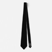 Cravate Père de la mariée Cadeau de la mariée noir (Devant)
