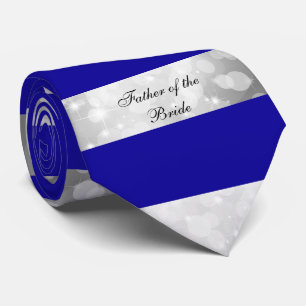 Cravate Père de la mariée Violet & Argent