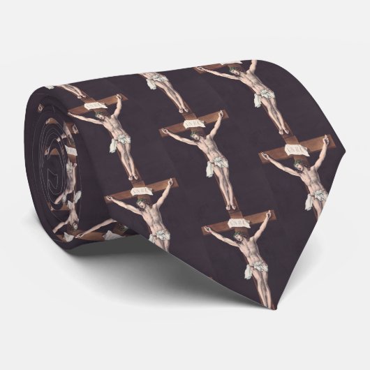 Cravate Père, entre tes mains, je recommande mon esprit (Roulé)