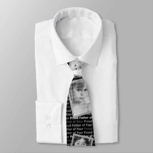 Cravate Père fier de quatre - personnaliser avec propres (Attaché)