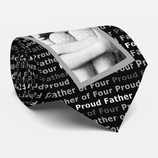 Cravate Père fier de quatre - personnaliser avec propres (Roulé)