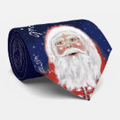 Cravate Père Noël. (Roulé)