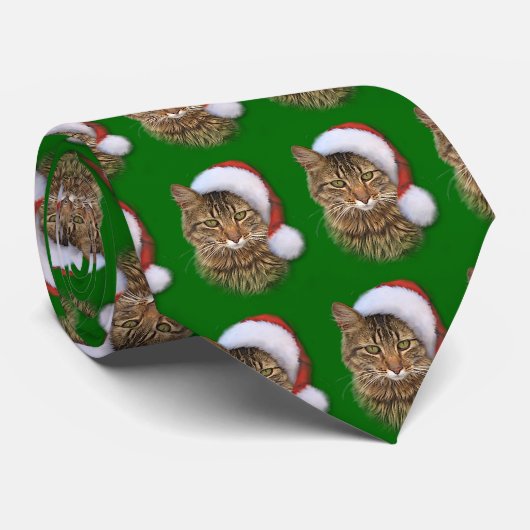 Cravate Père Noël Cat (Roulé)