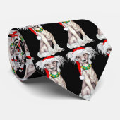 Cravate Père Noël chinois arrêté (Roulé)