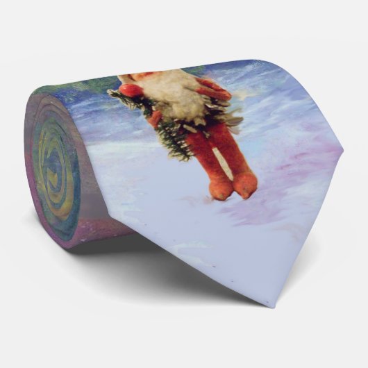 Cravate PÈRE NOËL DES GNOMES -détails (Roulé)