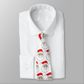 Cravate Père Noël face motif (Attaché)