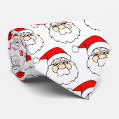 Cravate Père Noël face motif (Roulé)