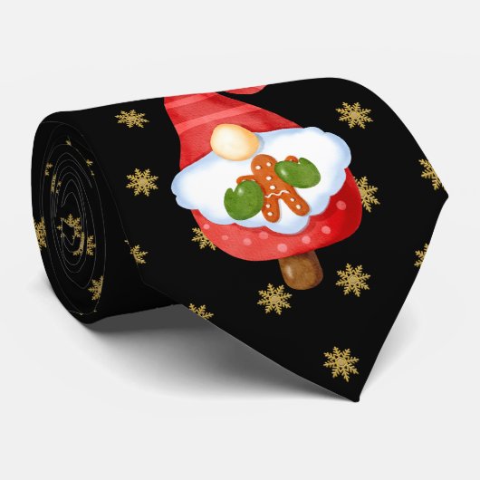 Cravate Père Noël Gnome (Roulé)