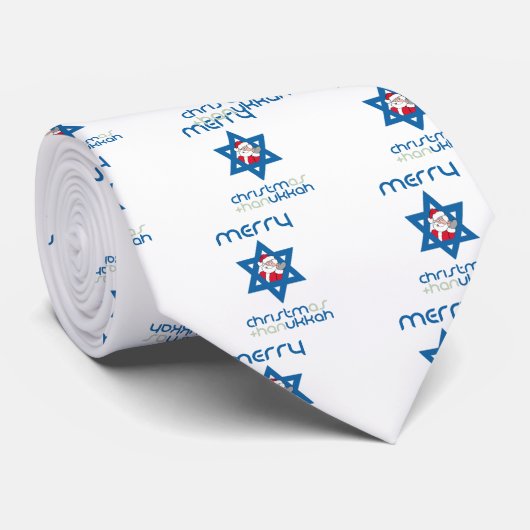 CRAVATE PÈRE NOËL JUIF (Roulé)