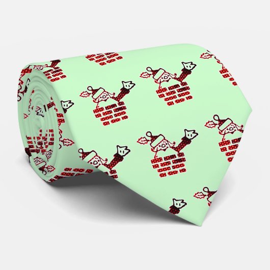 CRAVATE PÈRE NOËL LED (Roulé)