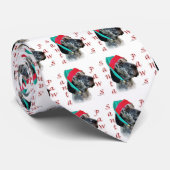 Cravate Père Noël Paws, Setter anglais (Roulé)