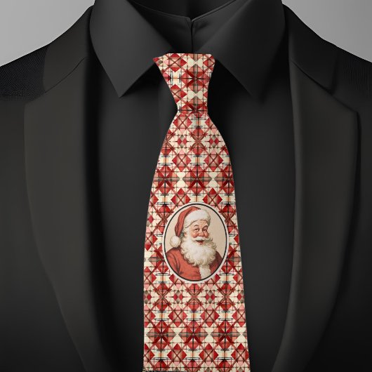 Cravate Père Noël Rétro Noël
