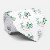 Cravate Père Noël revient, Joyeux Noël (Roulé)