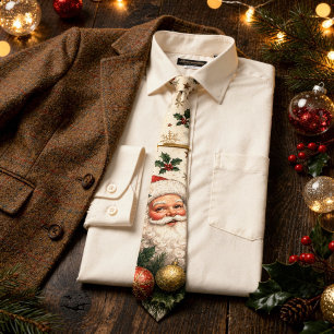 Cravate Père Noël victorien vintage Noël nostalgique de No