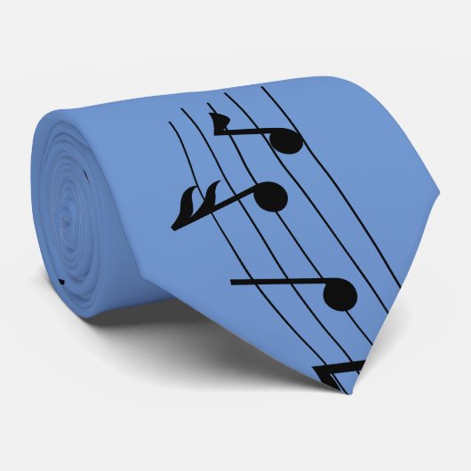 Cravate Périwinkle Notes de la feuille (Roulé)