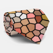 Cravate Perles de mosaïque de corail (Roulé)