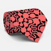 Cravate Perpetual Ant Farm v2 - Pink Tropical en noir (Roulé)