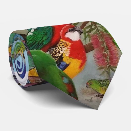 Cravate Perroquet australien (Roulé)