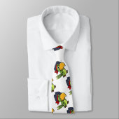 Cravate Perroquet de pirate de bande dessinée d'amusement (Attaché)