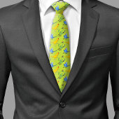 Cravate Perroquet Indien Motif Ringneck Amour d'oiseaux ve