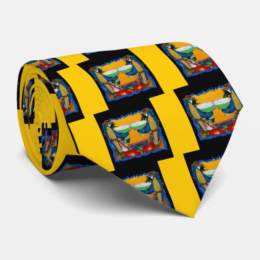 Cravate Perroquets (Roulé)