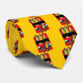 CRAVATE PERROQUETS DE FÊTE (Roulé)