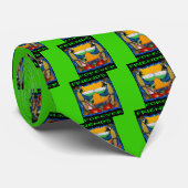 Cravate Perroquets de fête (Roulé)