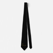 Cravate Personalized Bloom Design Custom Name Neck Tie (Devant)