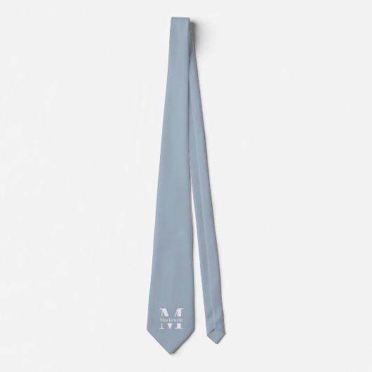 Cravate Personalized Custom Made Monogrammed (Devant)