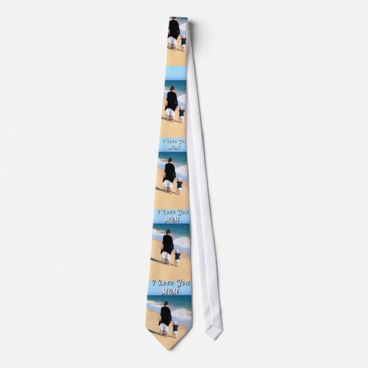 Cravate Personalized Custom Your Mom Photo Neck Tie (Devant)