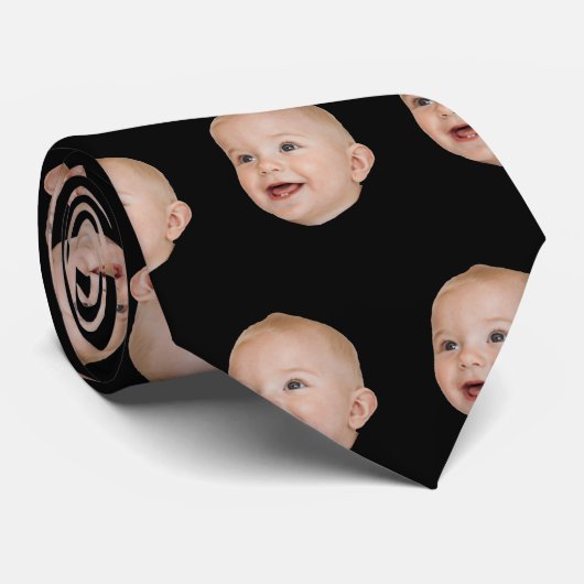 Cravate Personalized Face Custom Photo Gift For Men (Roulé)