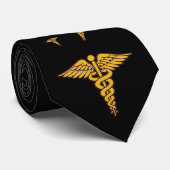 Cravate Personalized Physician's Caduceus Neck Tie (Roulé)