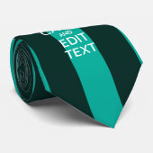 Cravate Personnalisable Conserver Le Calme De Votre Texte  (Roulé)