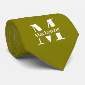 Cravate Personnalisé sur mesure Monogrammé (Roulé)