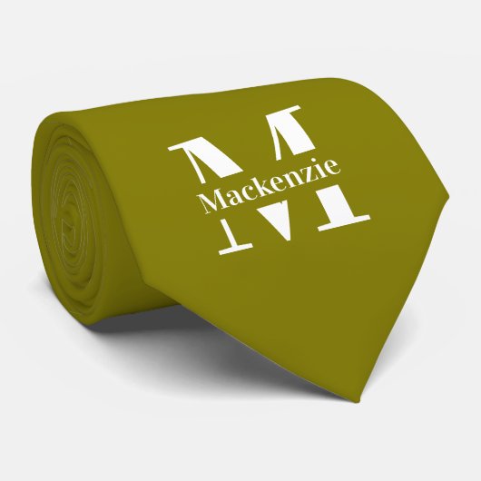 Cravate Personnalisé sur mesure Monogrammé (Roulé)