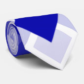 cravate personnalisée bleu Jacquard Abstrait (Roulé)