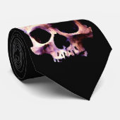 Cravate personnalisée du crâne (Roulé)