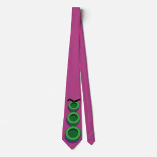 Cravate personnalisée du Tentacule Mauve
