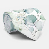 Cravate personnalisée Eucalyptus (Roulé)