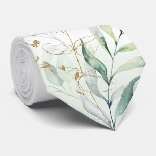 Cravate personnalisée Eucalyptus