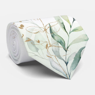Cravate personnalisée Eucalyptus