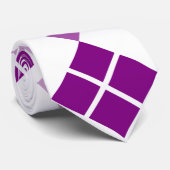 Cravate personnalisée Jacquard pourpre (Roulé)