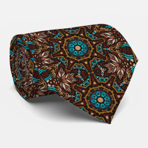Cravate Personnalisée Marron Colorée Rétro – Mode 