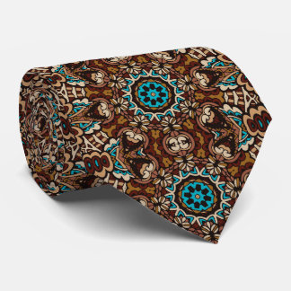 Cravate personnalisée marron couleur rétro – Mode