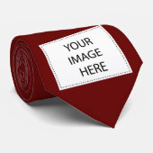 cravate personnalisée par rouge (Roulé)