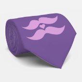 Cravate personnalisée pour les moustaches roses (Roulé)