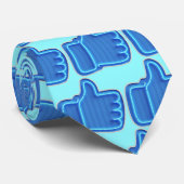 Cravate Personnaliser Cool Neon Hand (Roulé)
